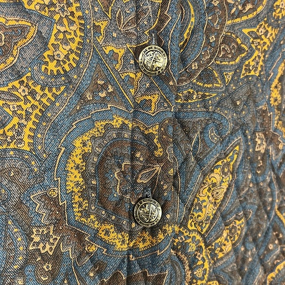 F.A. Chatta Paisley Quilt Button Up Jacket - Picture 5 of 6